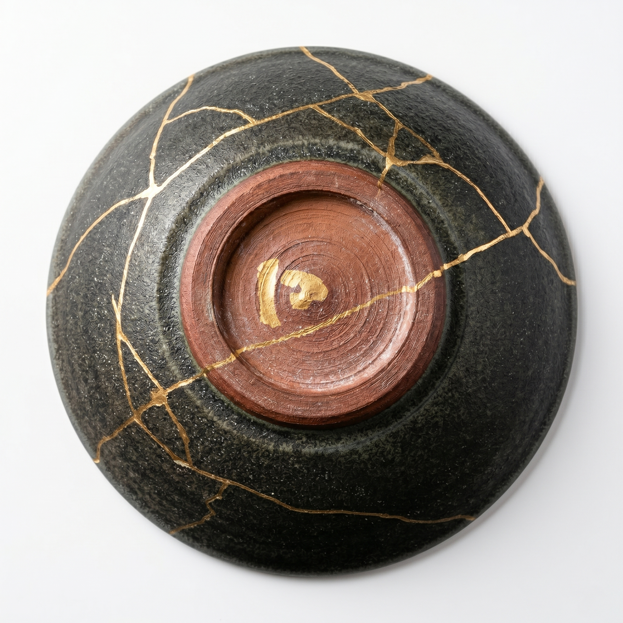 Handcrafted Rustic Earth Kintsugi Ceramic Bowl (1-of-1 Exclusive)