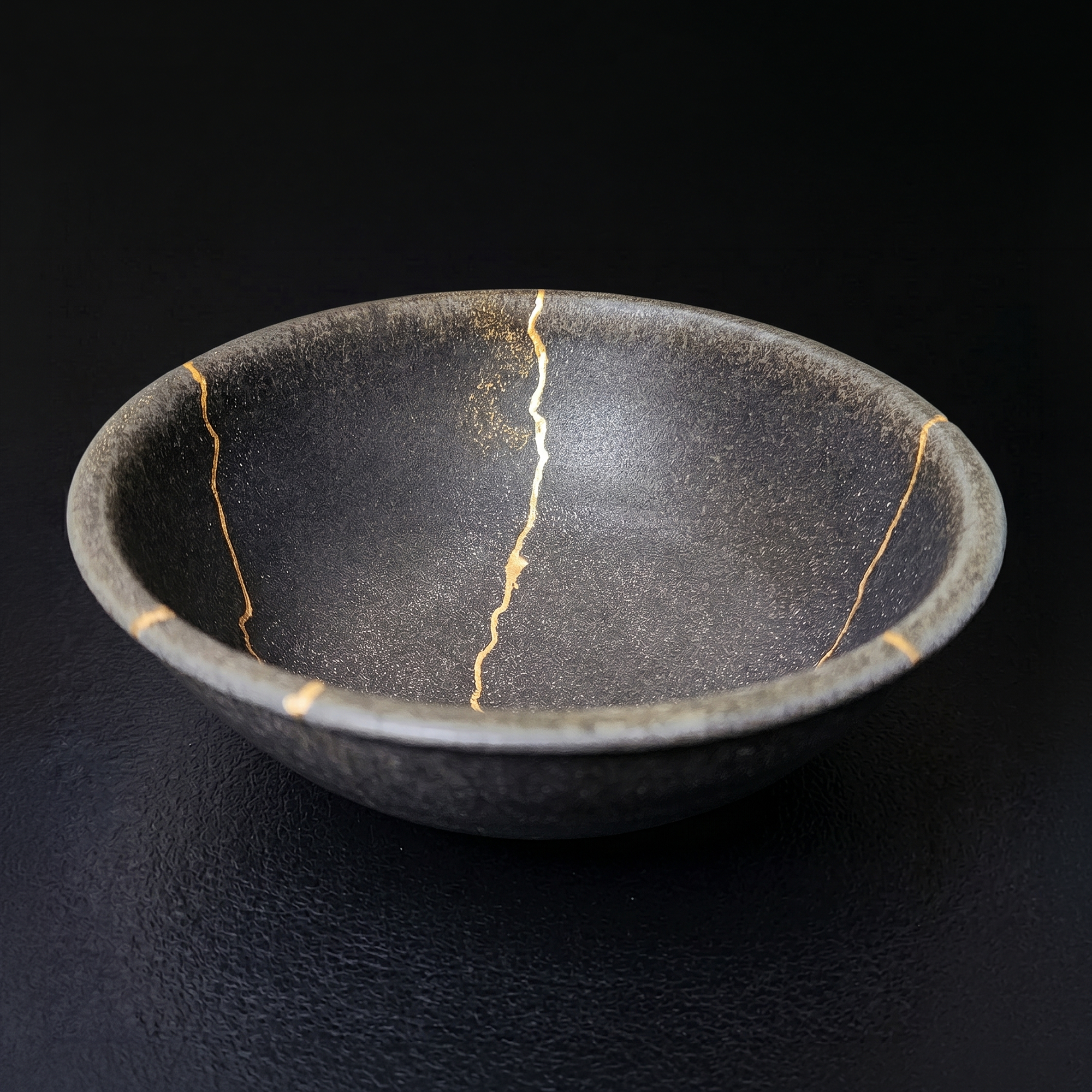 Handcrafted Rustic Earth Kintsugi Ceramic Bowl (1-of-1 Exclusive)