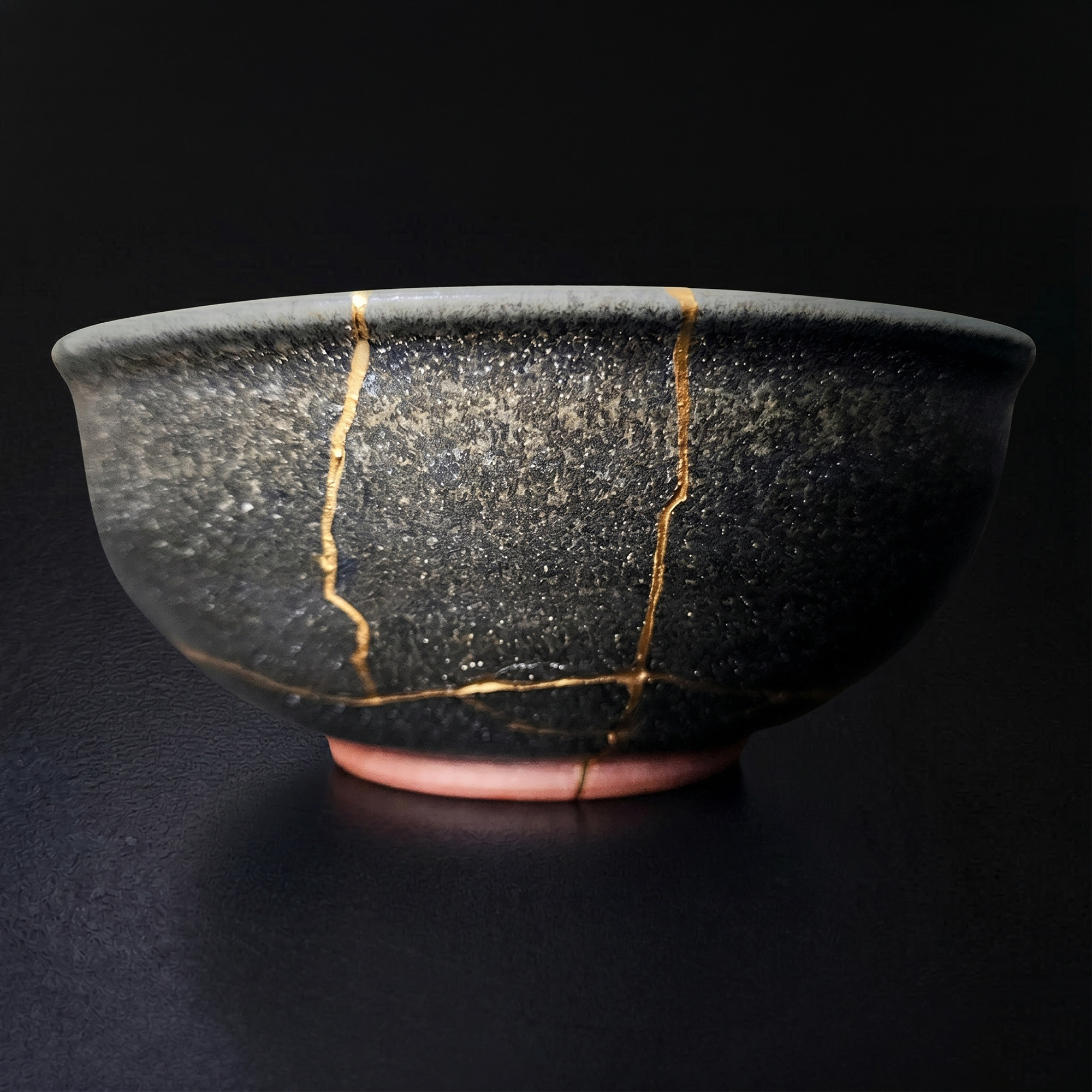 Handcrafted Rustic Earth Kintsugi Ceramic Bowl (1-of-1 Exclusive)